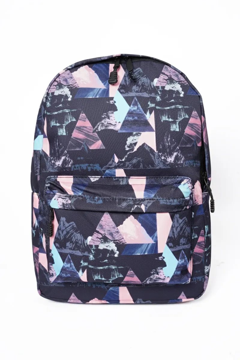 Geometric Printed Casual BackPack for Girls BGBP00001MUL