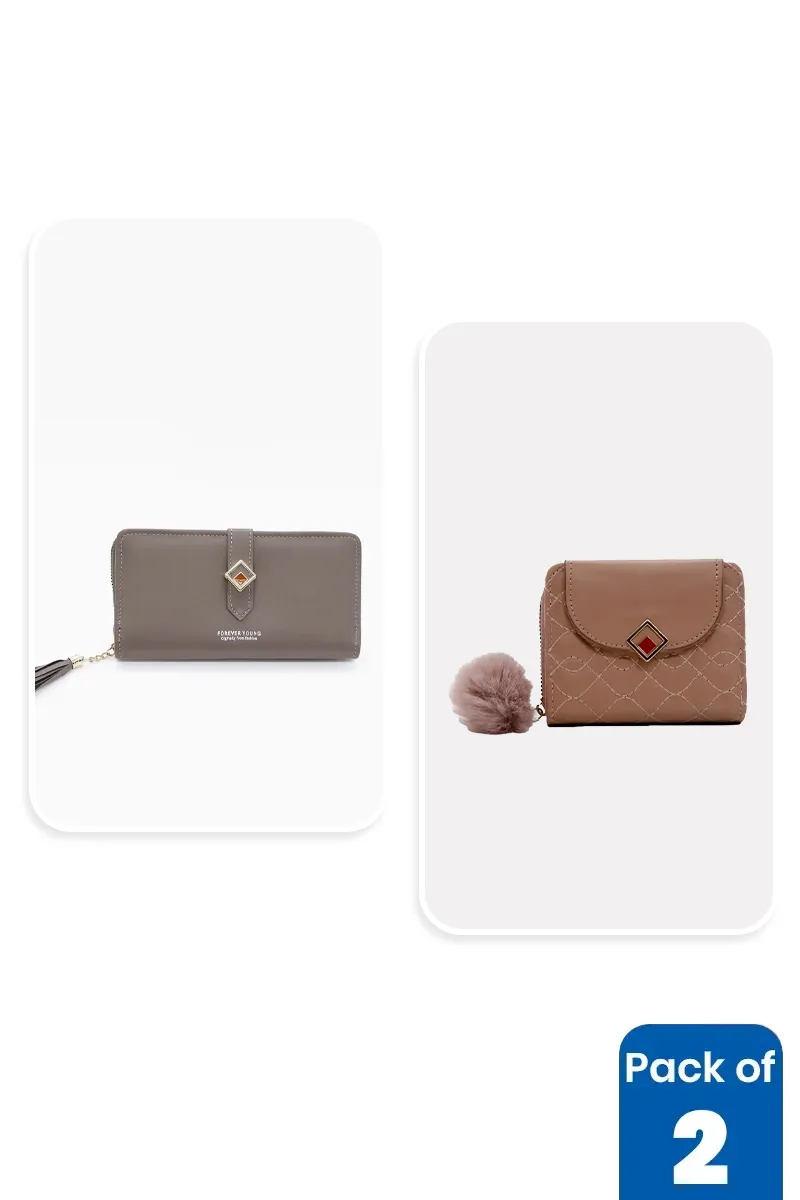 Pack of 2 Purse Set for Women & GirlsBGCOMBO00035MUL
