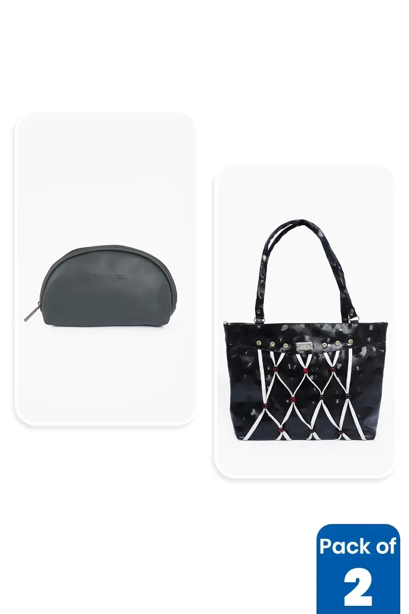 Casual Hand Bag & Travel Wallet Combo for Women