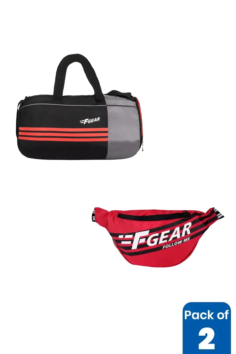 30L Gym Bag & 1L Waist Bag Combo
