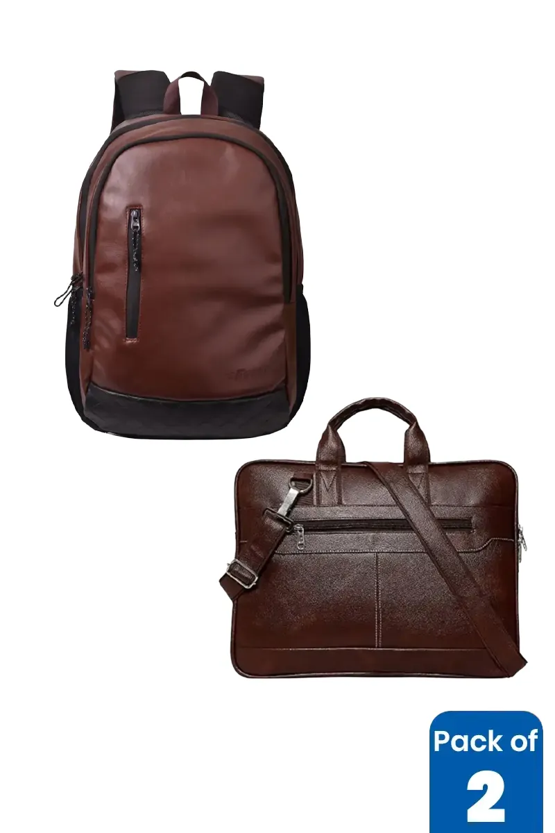 Executive Laptop Backpack & Laptop Bag Combo