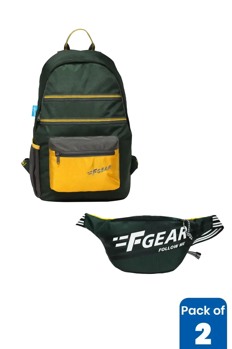 22L Backpack & 1L Waist Bag Combo for Unisex