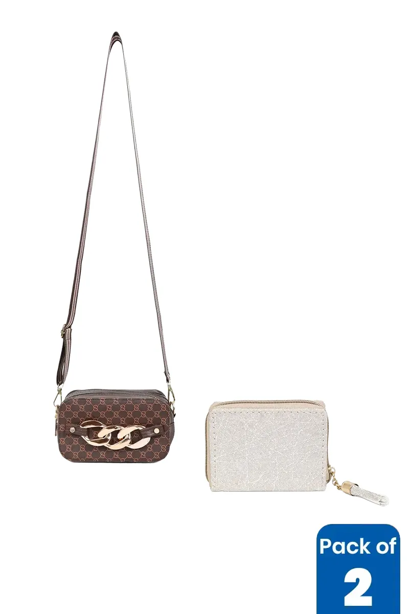 Sling Bag & Coin Purse Combo for Women - Pack of 2