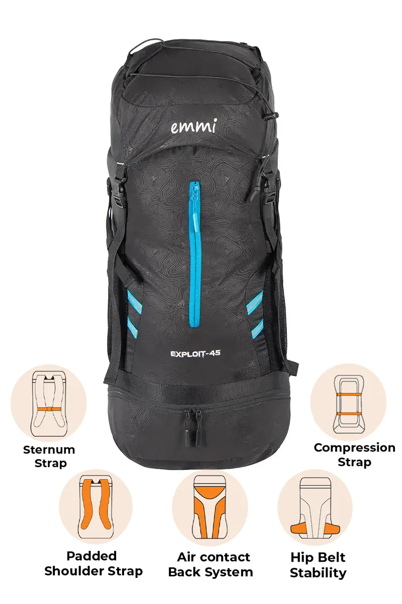 Exploit 45 L Rucksack With Shoe Pocket BGDSRS006BLA