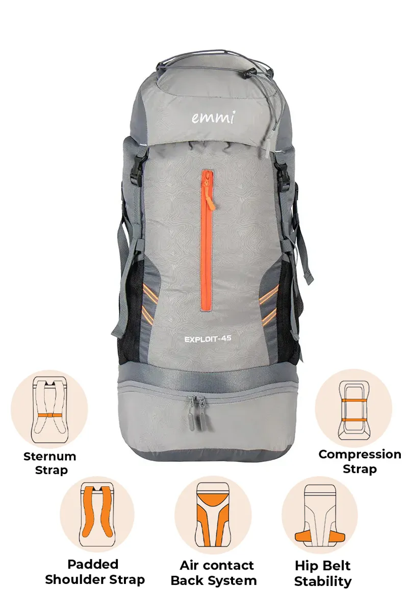 Exploit 45 L Rucksack With Shoe Pocket BGDSRS006GRE