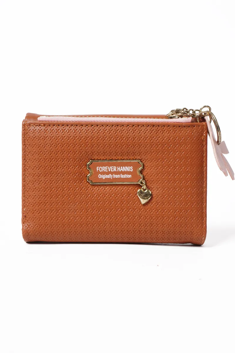 Stylish Purse with Cute Charm Keychain for Women