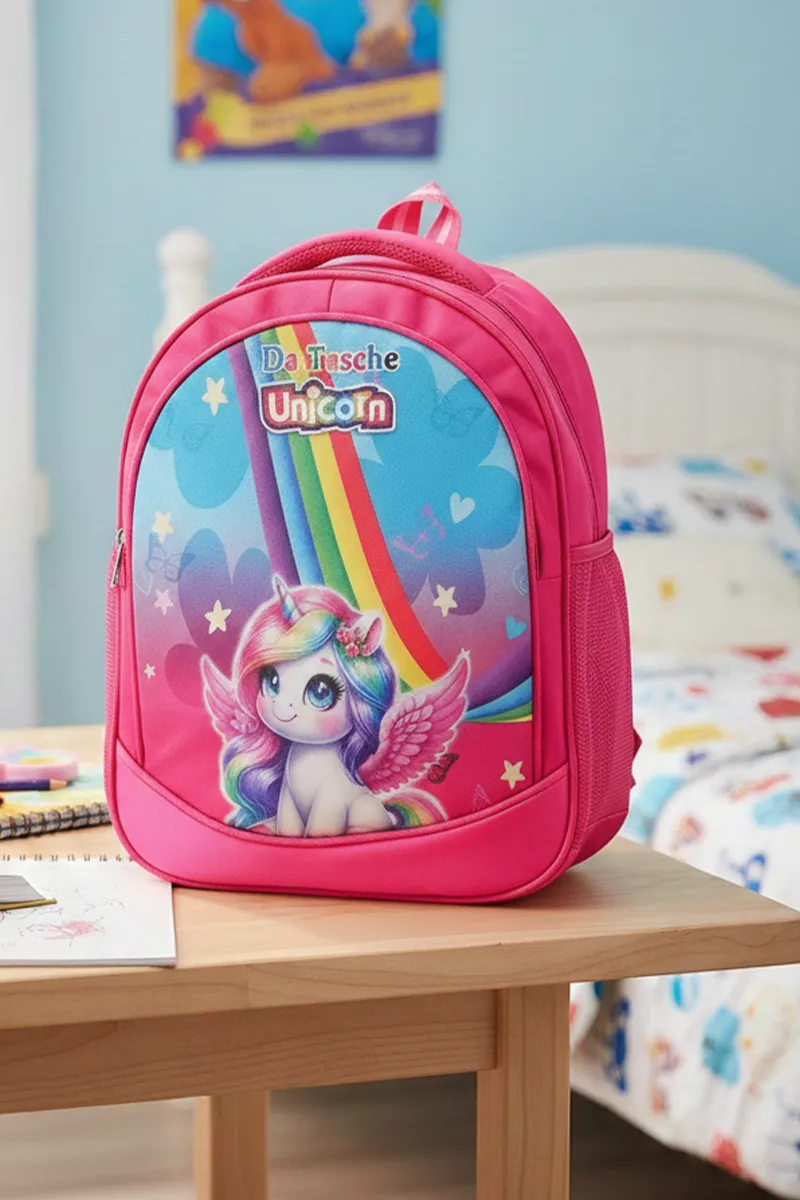 Unicorn Design Multi-Pockets School Backpack for Kids - 12L BGSC0001PIN