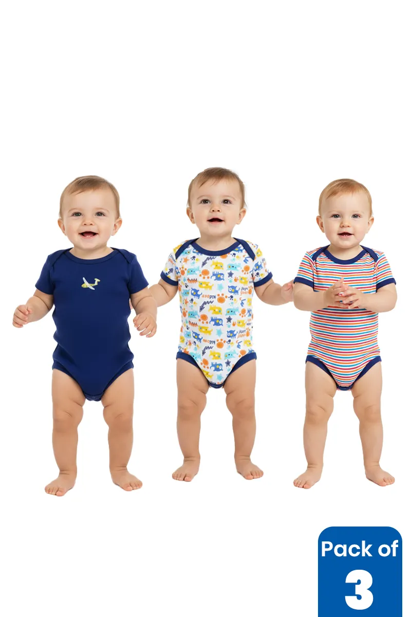 Pack of 3 Rompers for Babies