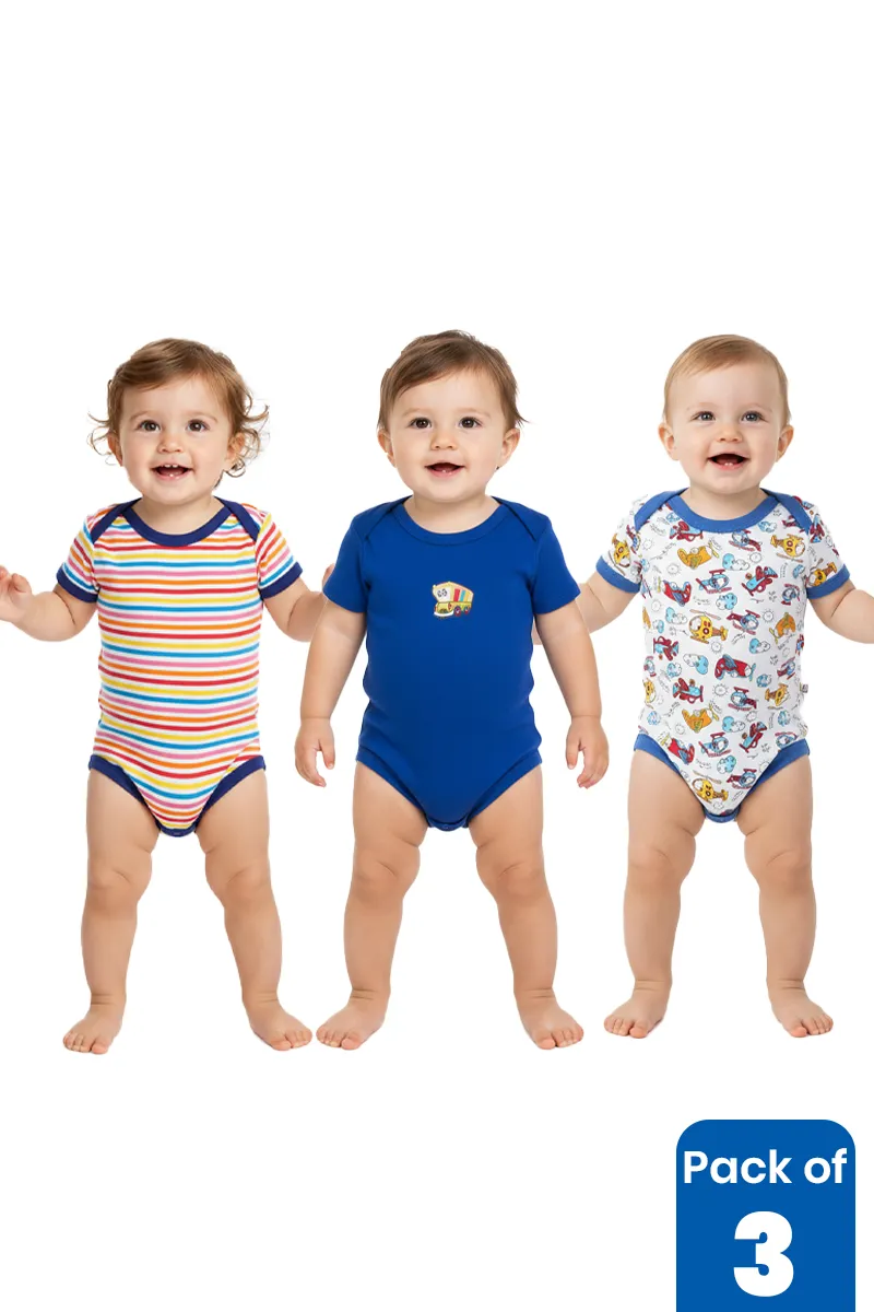 Pack of 3 Rompers for Babies CBCLJB16MUL03MO