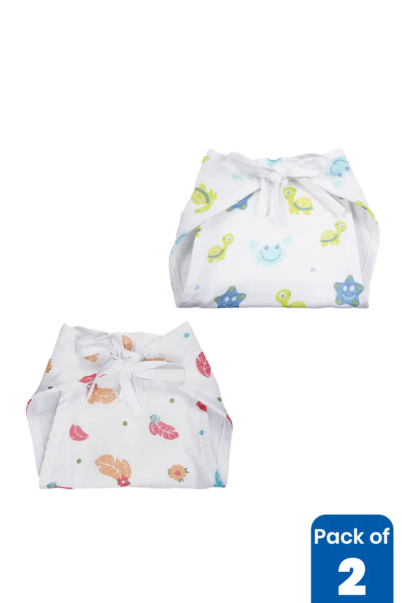 Pack of 2 Muslin Nappies for babies