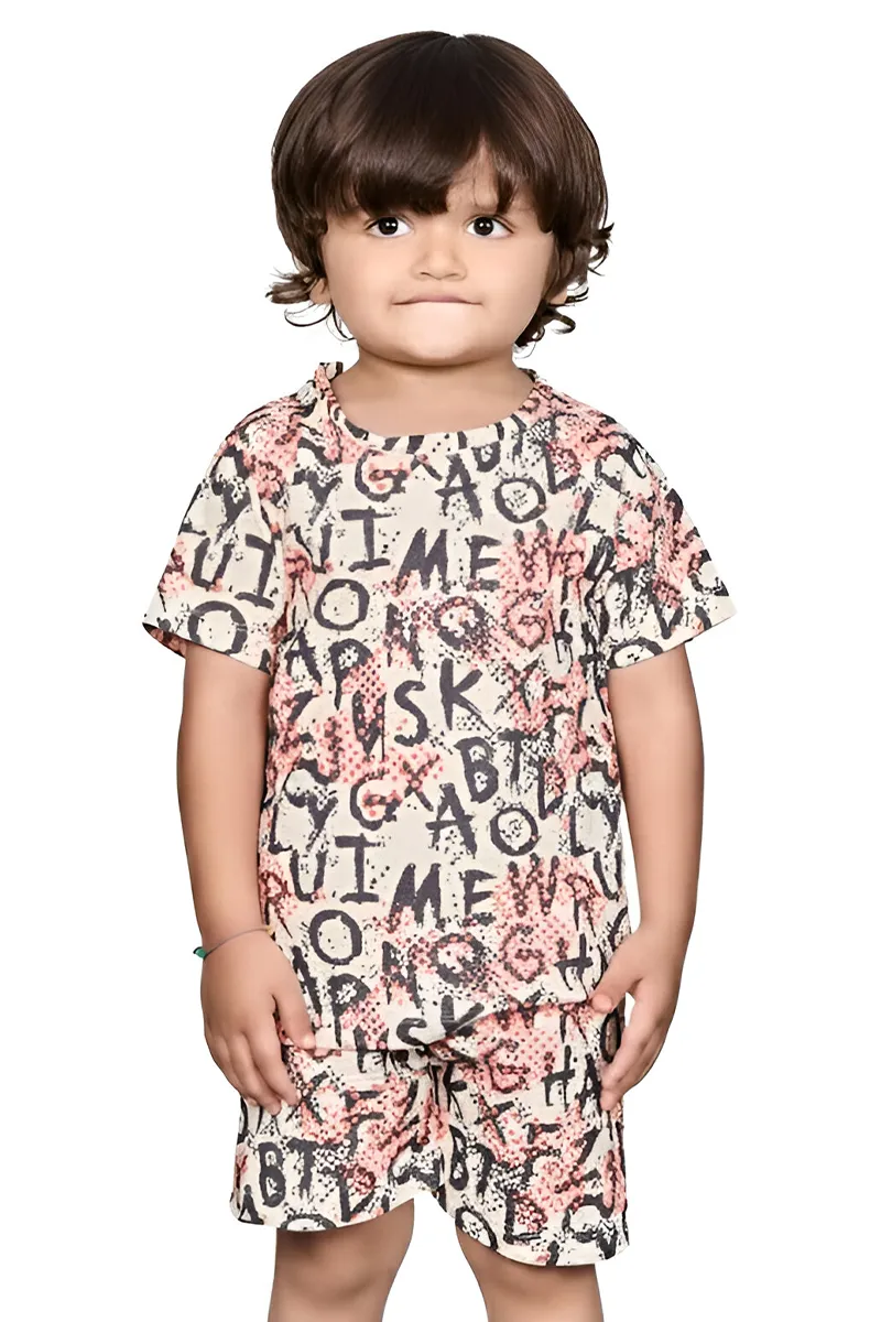 T-Shirt and Shorts Set for Boys - Multicolour