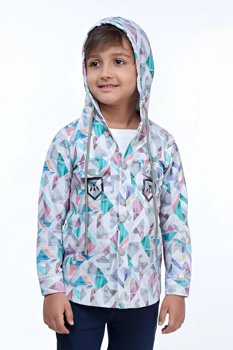 Hooded Jacket with Inner T-Shirt Set for Boys - Multicolor CLBT00288MUL12YR