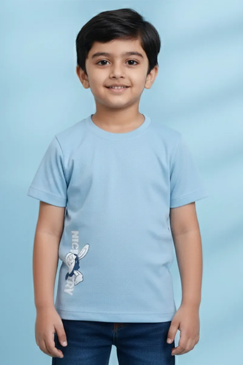 Half-Sleeve T-Shirt for Boys - Blue