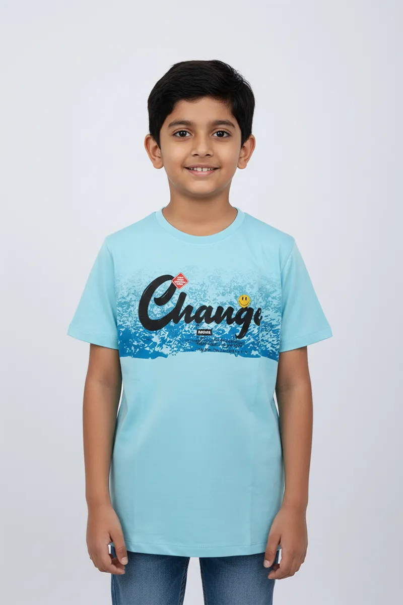 Printed T-Shirt for Boys - Blue