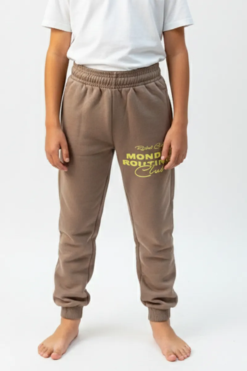 Printed Track Pant for Boys - Brown