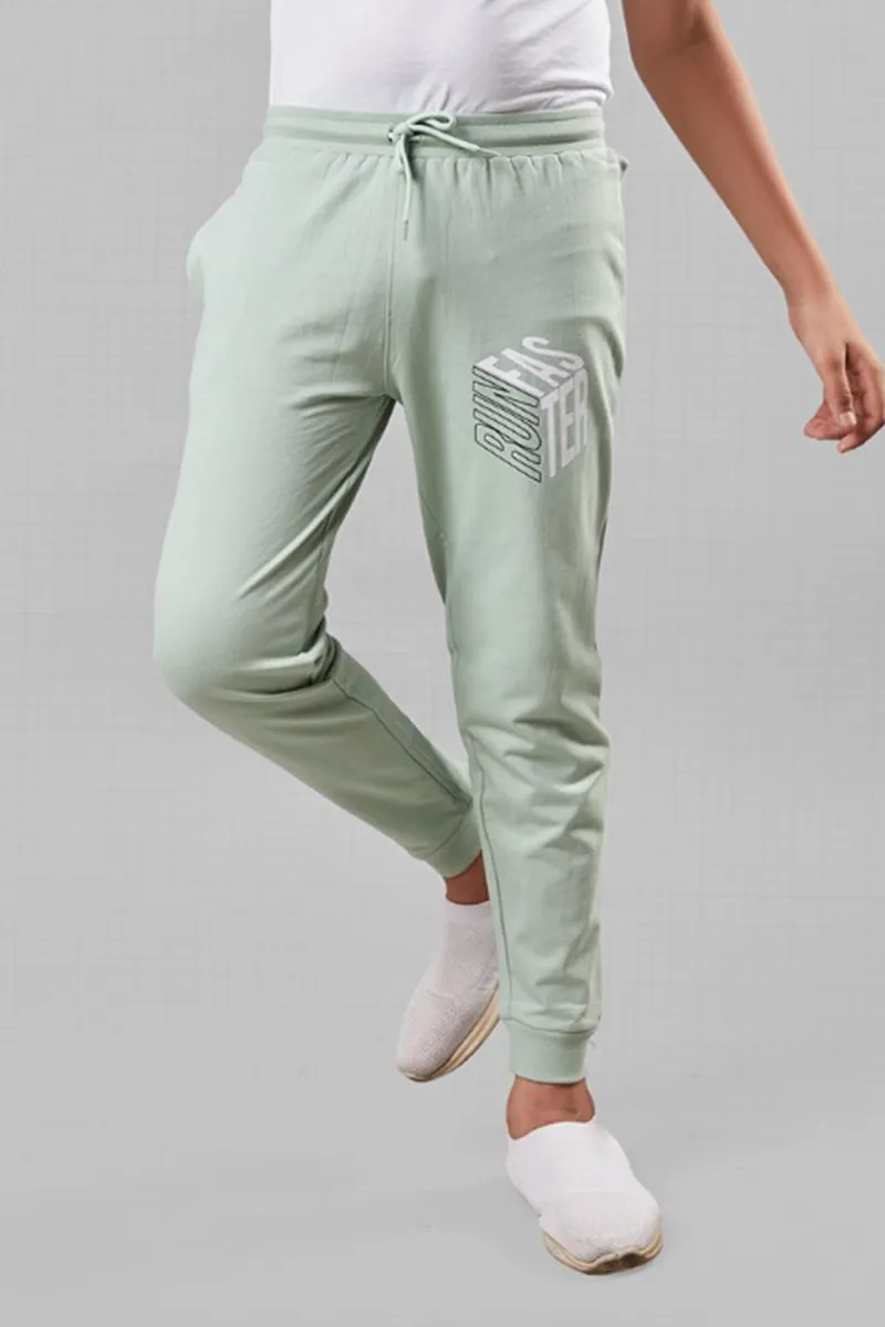 Cotton Solid Track Pant for Boys - Green CLBTP002GRN1314YRS