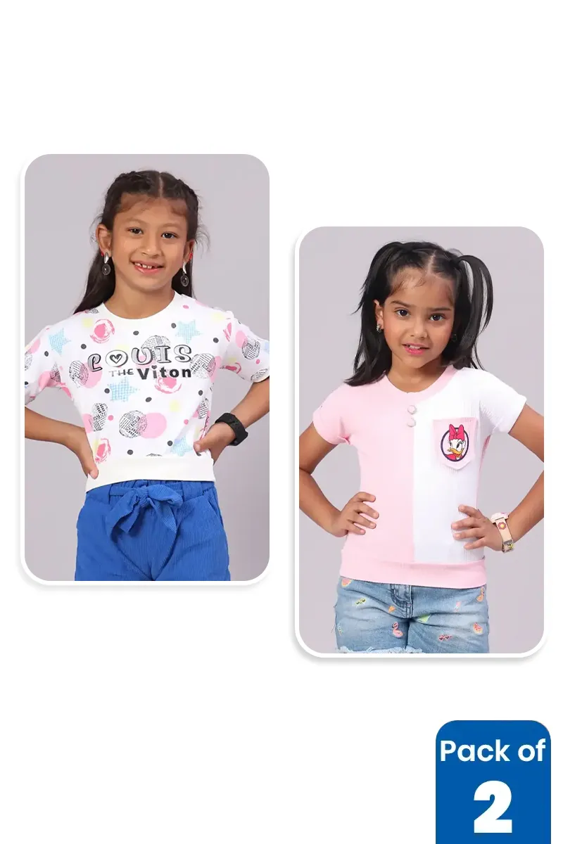 Pack of 2 Tops for Girls