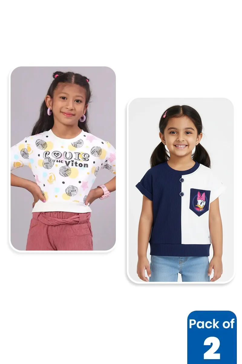 Pack of 2 Tops for Girls