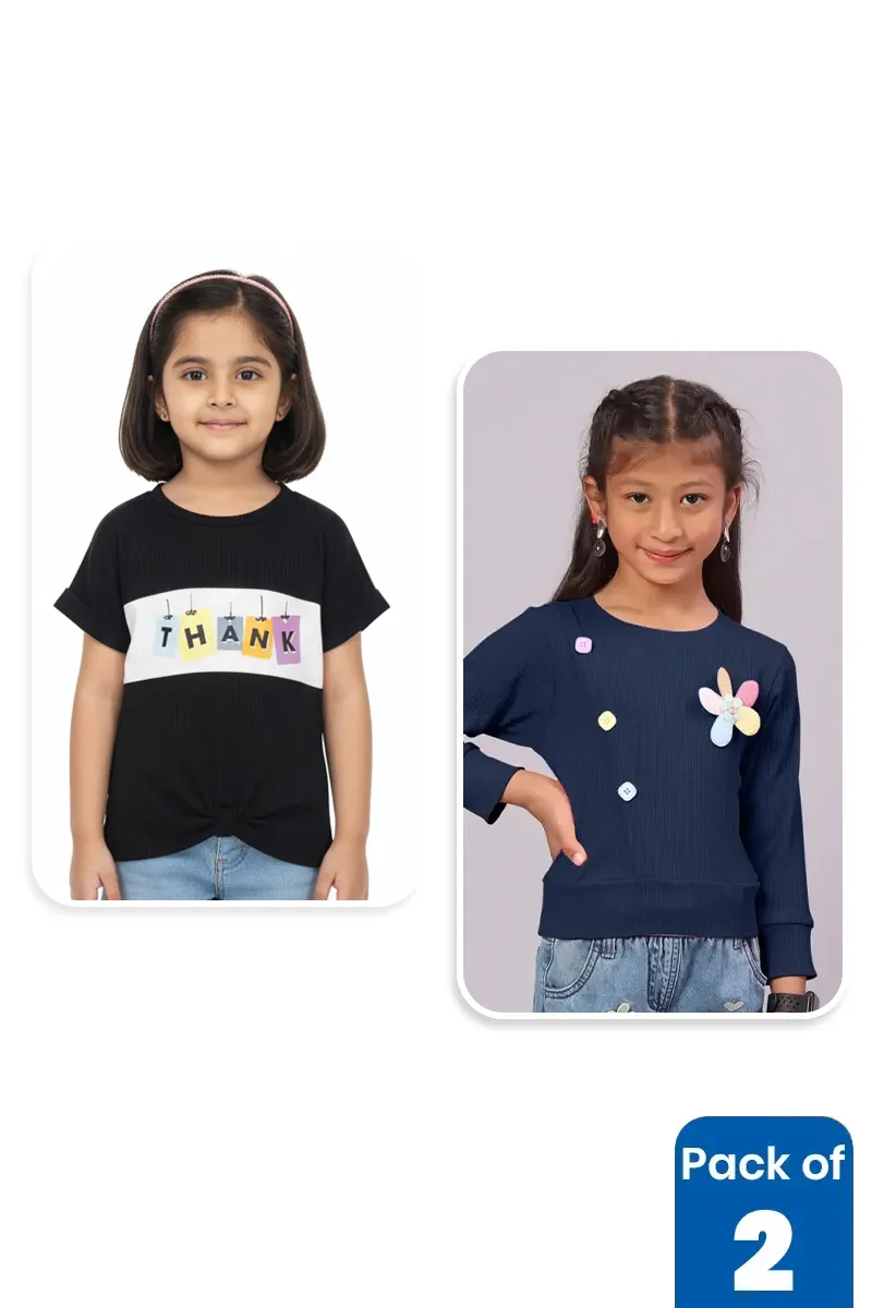 Pack of 2 Tops for Girls