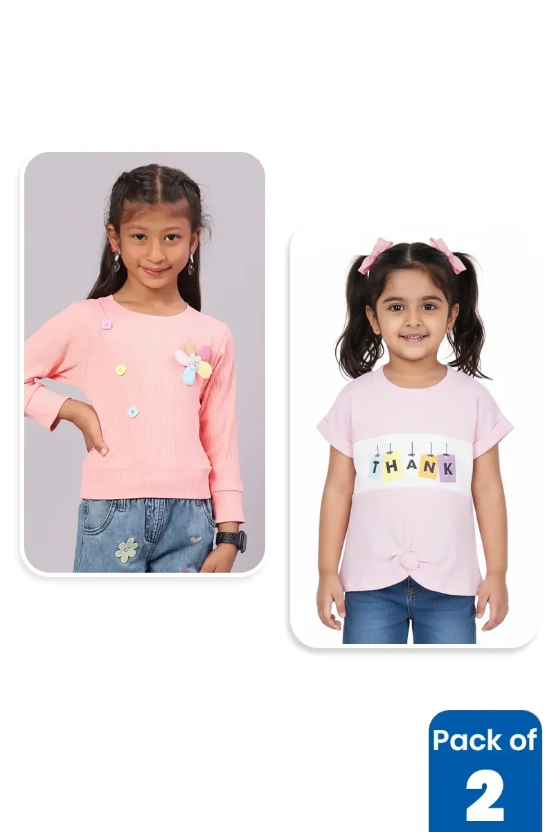 Pack of 2 Tops for Girls