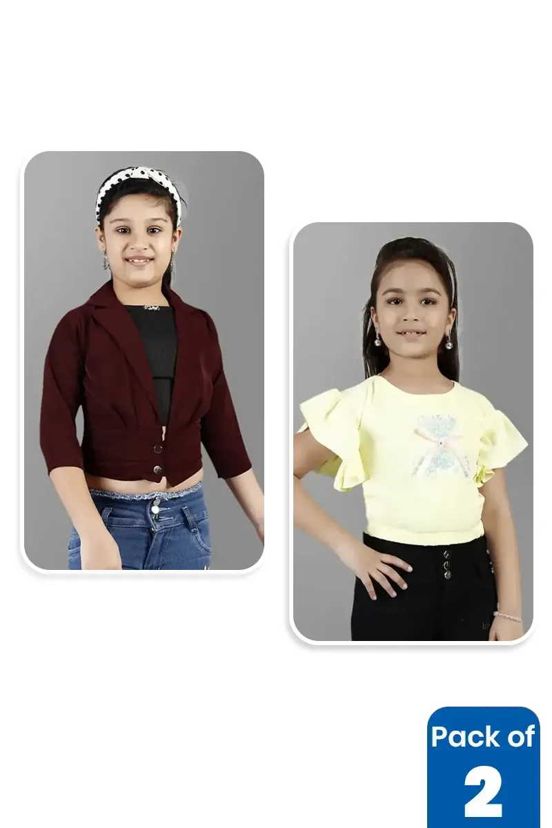 Pack of 2 Tops for Girls