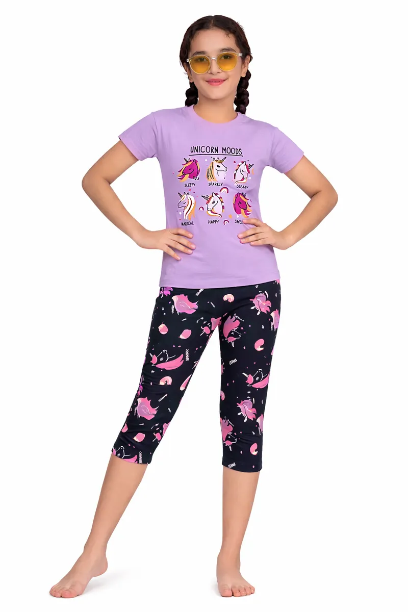 T-Shirt and Capri Pant Set for Girls