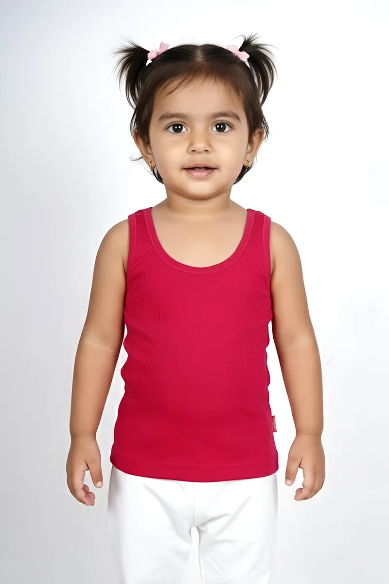 Cotton Solid Camisole for Girls - Deep Pink CLGIW003DEEPIN34YRS