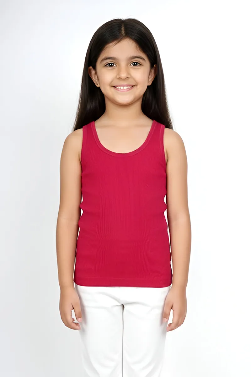 Cotton Solid Camisole for Girls - Deep Pink CLGIW004DEEPIN78YRS