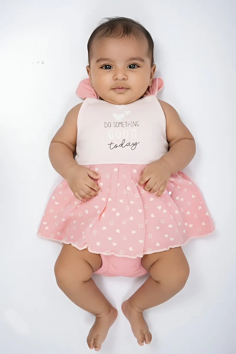 Cotton Frock with Panty Set for Baby Girl - Pink CLJBCL0076PIN03M