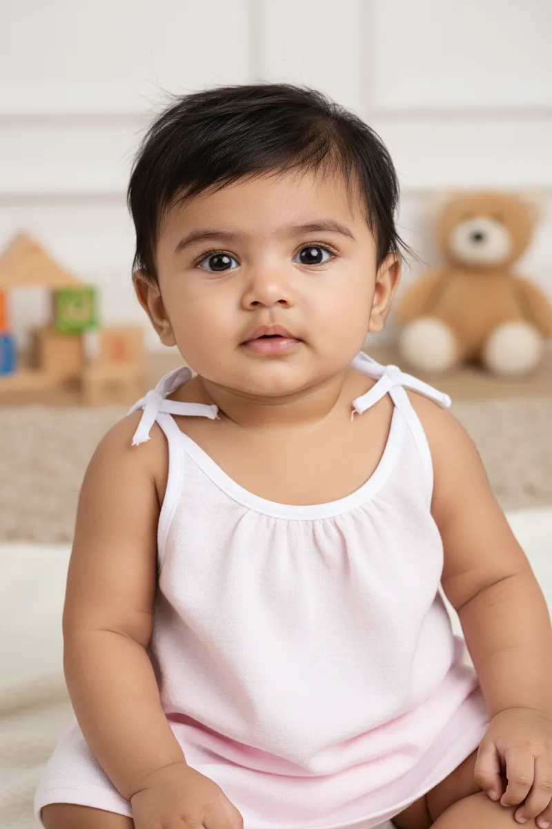 Cotton Knot Jhabla for Babies - Baby Pink CLJBJ0010BABPIN03M