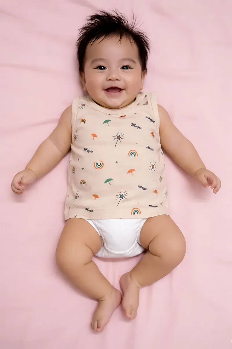 Printed Vest for Babies - Sandal