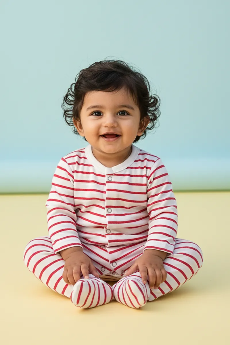 Cotton Rompers for Babies - Pink CLJBR019PIN03M