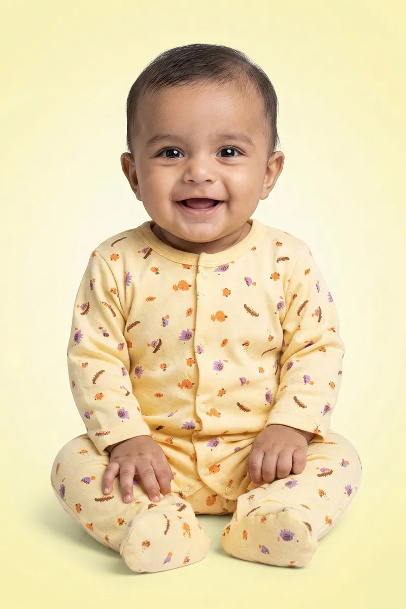 Cotton Rompers for Babies - Orange CLJBR023ORA612M