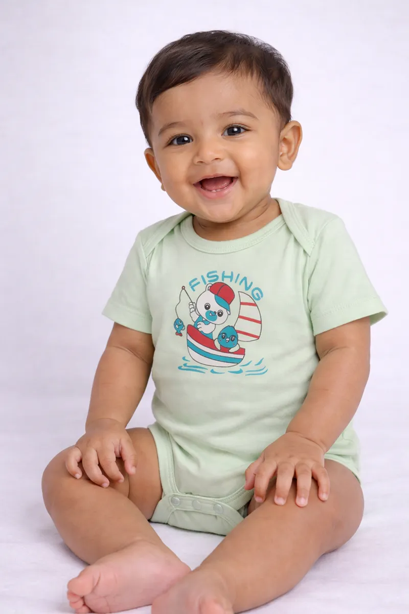 Rompers for Babies - Green - CLJBR036GRE03M