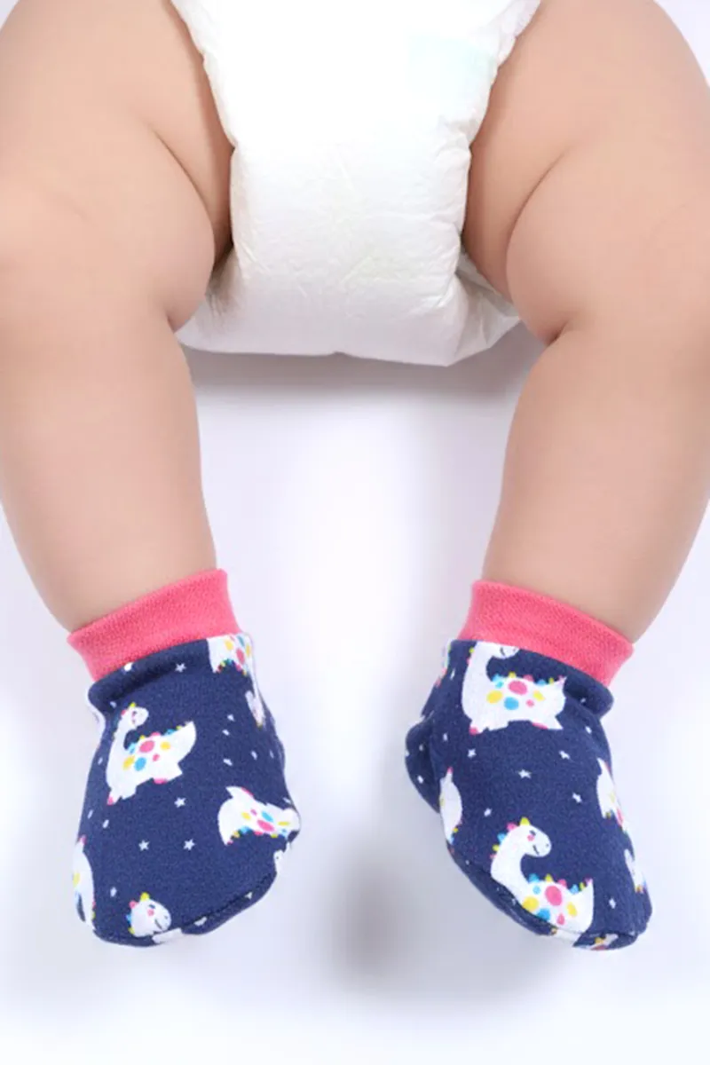 Cotton Socks/Booties for Babies -Dark Blue