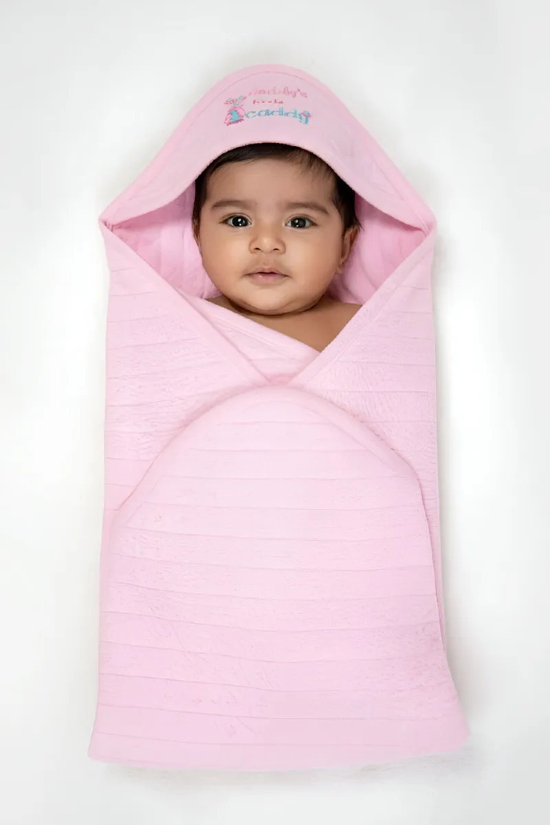 Cotton Solid Swaddle for Babies - Pink