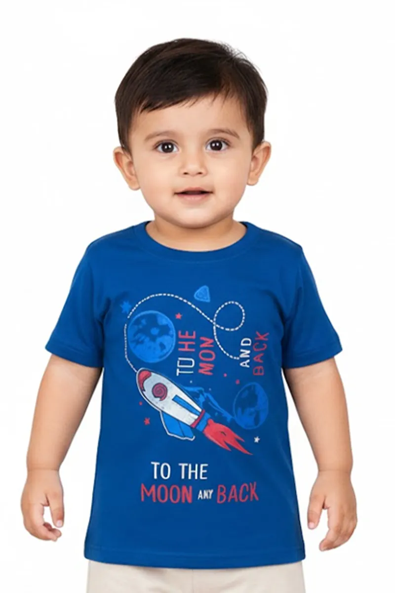 Printed T-Shirt for Baby Boys - Teal CLJBT00170TEA612M