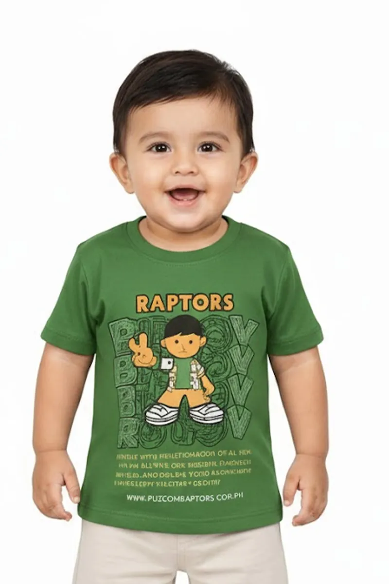 Printed T-Shirt for Baby Boys - Green CLJBT00173GRE612M