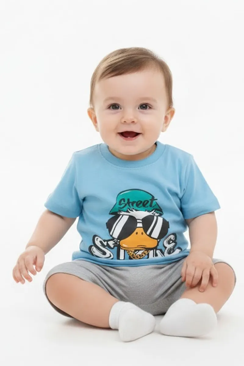 Printed T-Shirt for Baby Boys - Blue