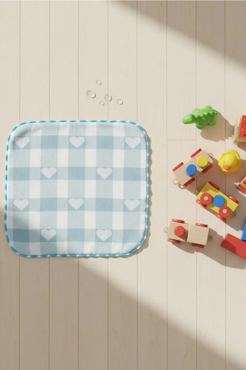 Cotton Printed Hankies for Kids -Blue CLKA012BLUONES