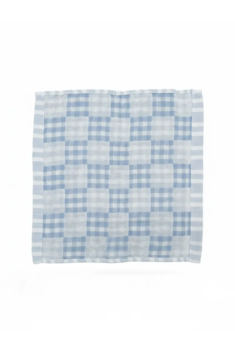 Cotton Printed Hankies for Kids -Blue