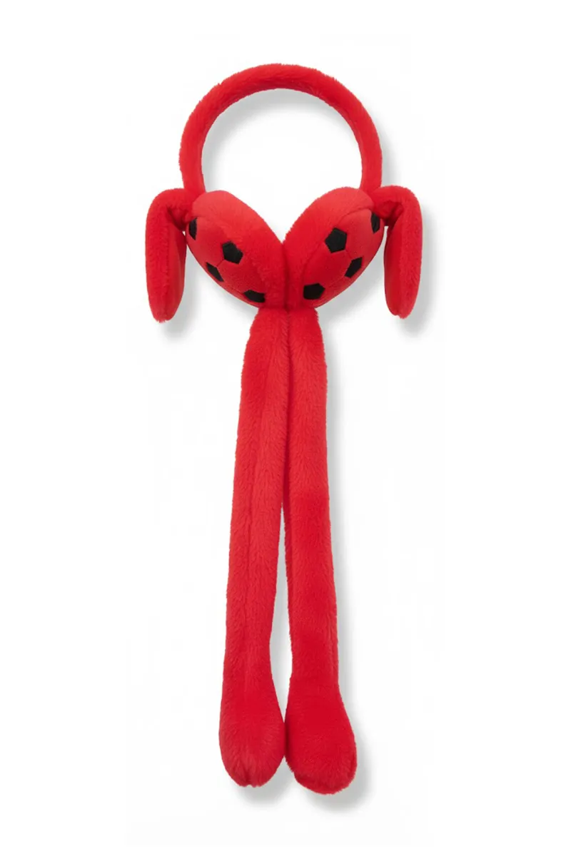 Soft Foldable Ear Moving Earmuff for Girls & Boys -Red CLKA022REDFREE