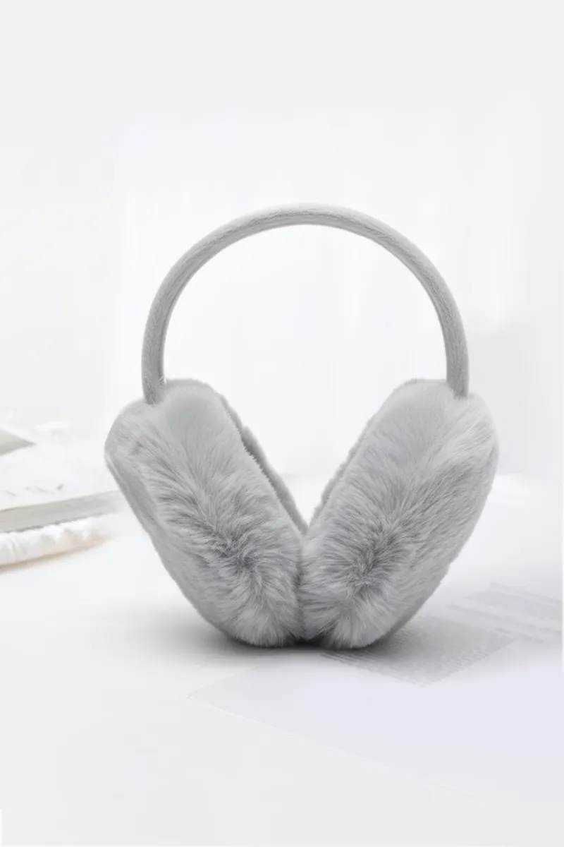 Warm Plush Winter Earmuffs for Girls & Boys -Grey CLKA023GREFREE
