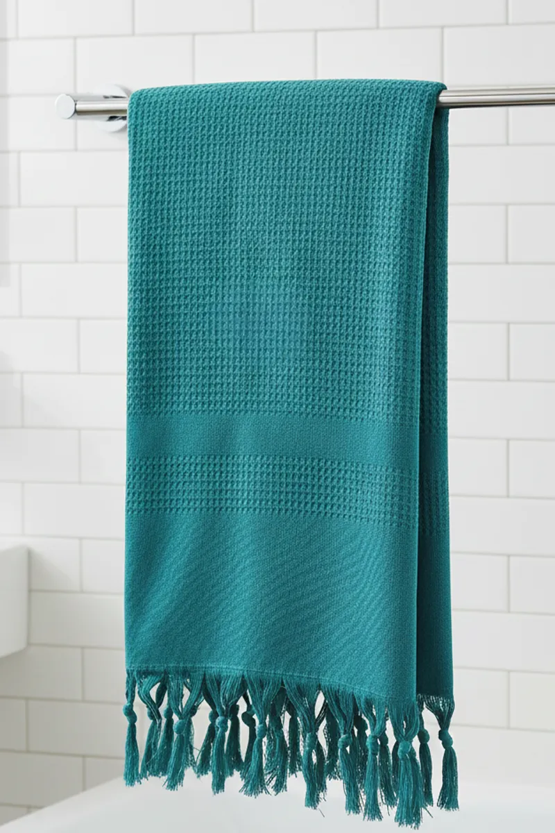 Cotton Towel for Kids - Teal