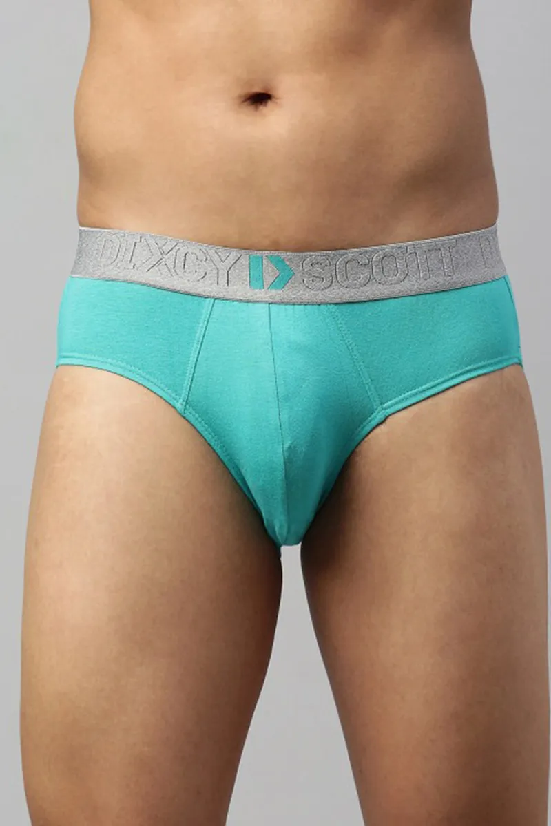 Men's Cotton Anti Microbial Finish Hustle Brief CLMBR002EMEL