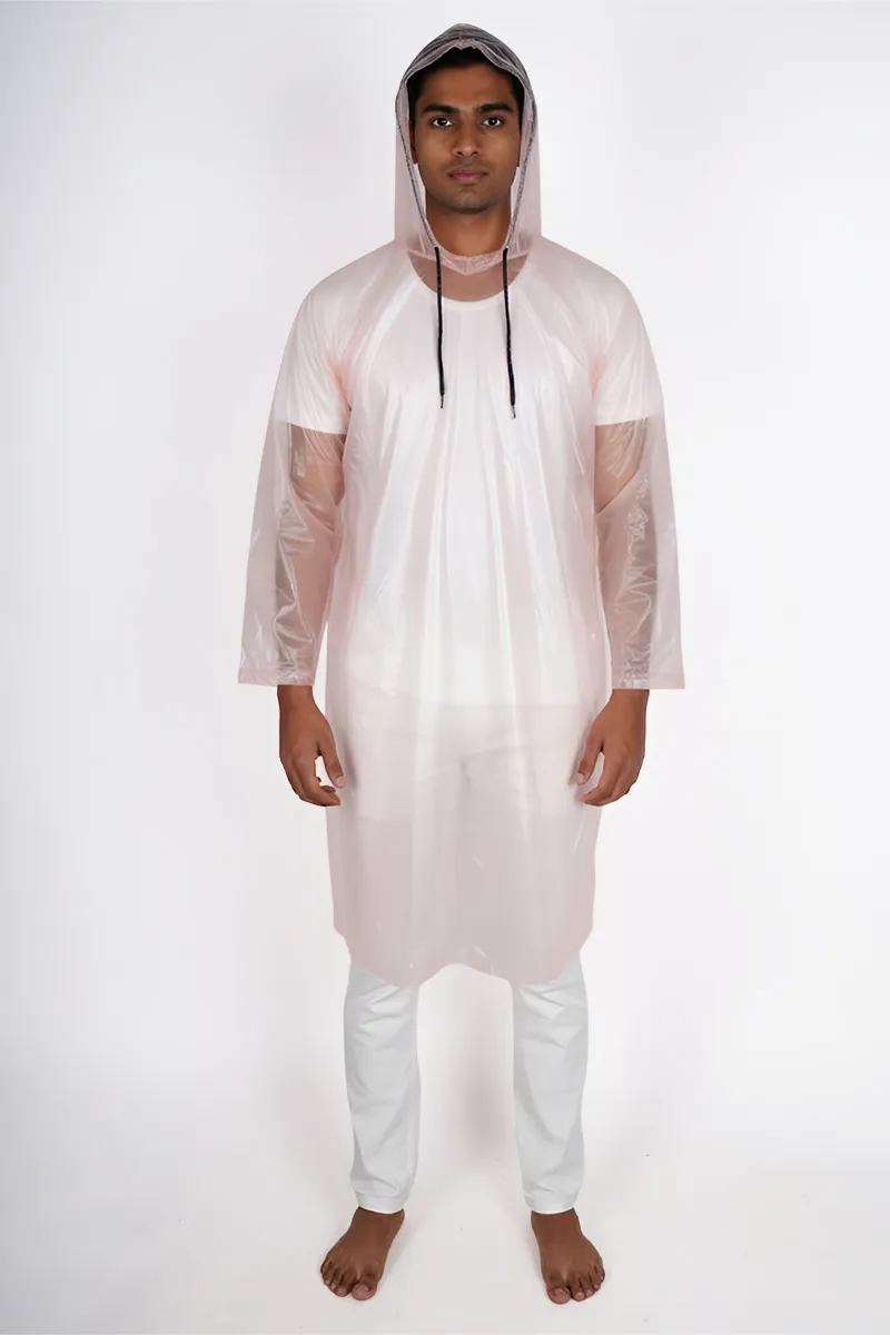 Men's Reusable PVC coated Rain Jacket CLMRJ02PEAFREE