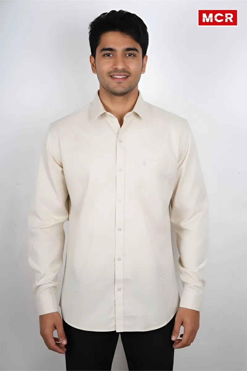 Men's Cotton Textured Full Sleeve Shirt