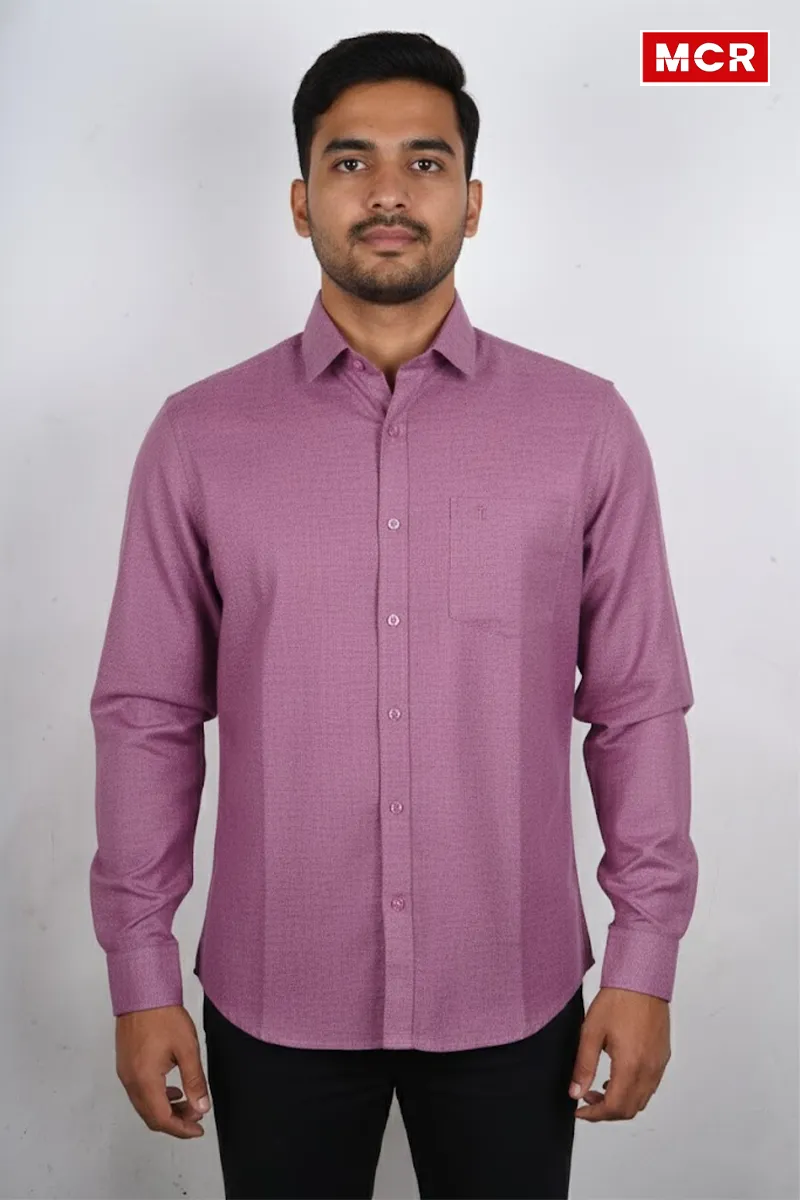 Men's Pure Linen Full Sleeve Shirt CLMSH031MAU38