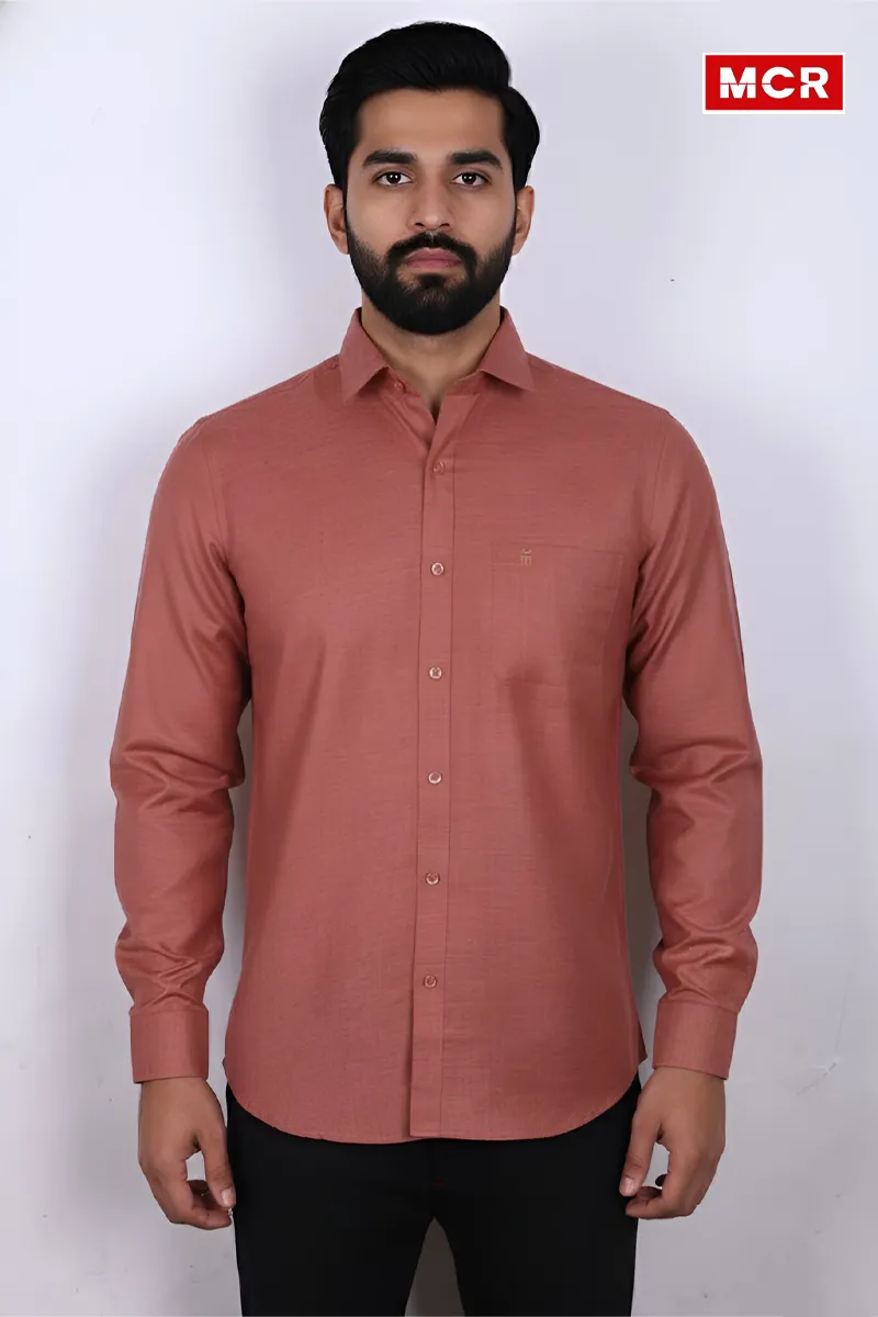 Men's Pure Linen Full Sleeve Shirt CLMSH031RUS40