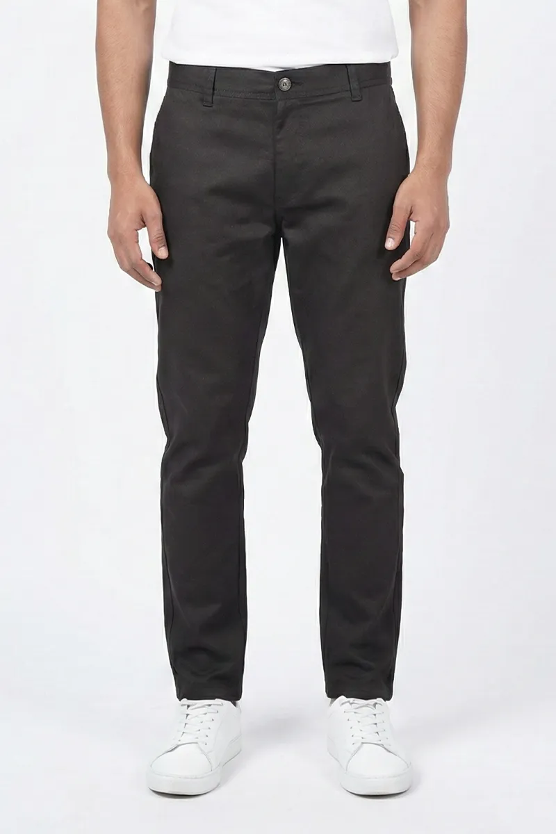 Men's Cotton Blend Regular Fit Soild Trousers CLMT25BRO34